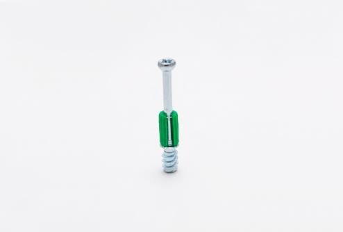 TORNILLO MINIFIX L=34mm PLAST. VERDE